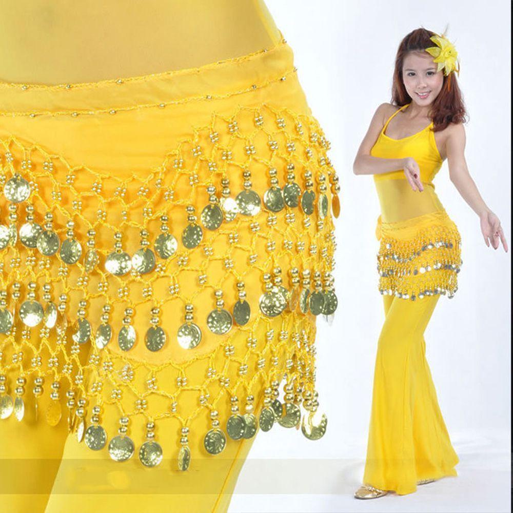 Chân Váy Phối Dây Xích Thời Trang Xinh Xắn Cho Nữ|Thắt Lưng Chiffon Đính 3 Đồng Xu Thời Trang