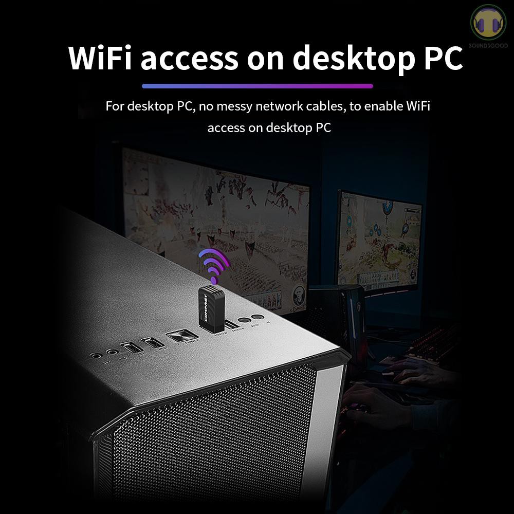 USB thu phát sóng wifi Comfast Cf-812Ac 2.4g 5.8ghz | BigBuy360 - bigbuy360.vn