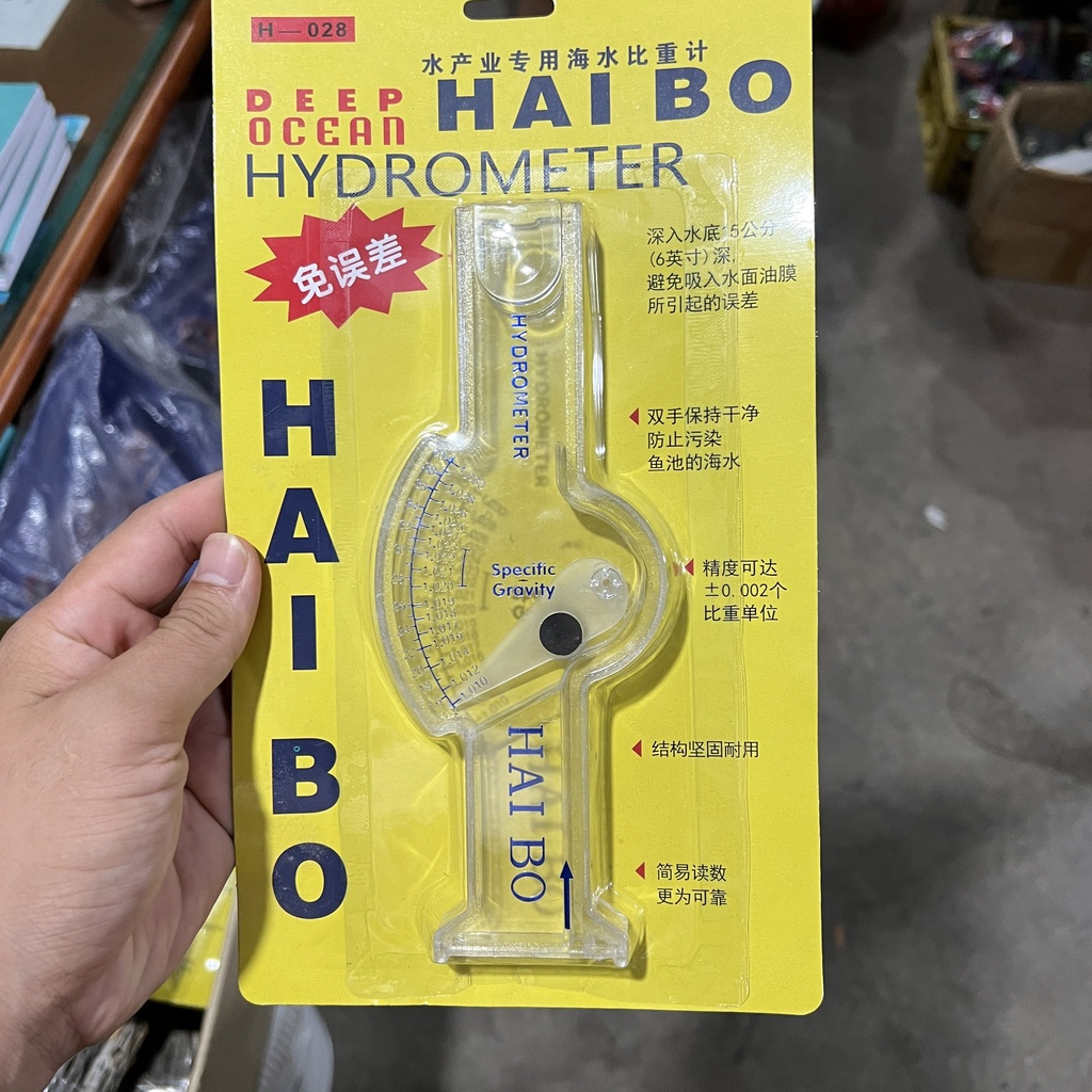 Thước đo độ mặn nước Hai Bo chuyên dụng cho bể hải sản