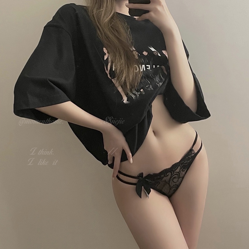 Quần lót nữ ren mỏng eo thấp thoáng khí sexy nơ ngọt ngào PASANA033 | BigBuy360 - bigbuy360.vn