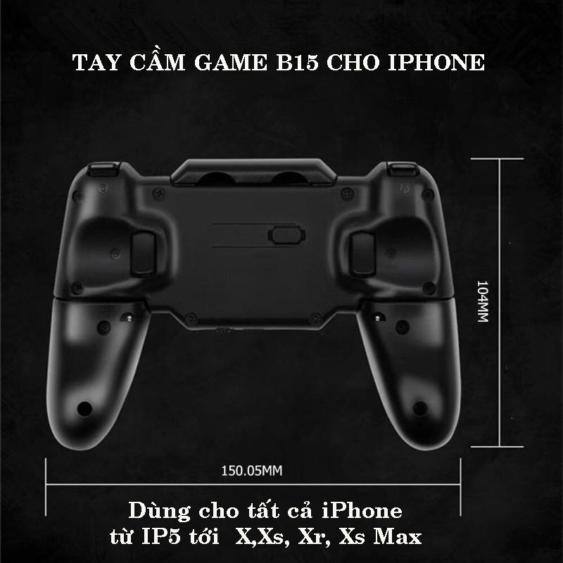 Tay cầm B15 Chuyên game PUBG trên Iphone, công nghệ blutooth mới nhất, đối thủ của flydigi stinger