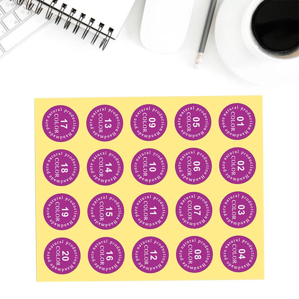 Set 20 sticker dán trang trí ống son môi tự dính siêu bền tiện dụng