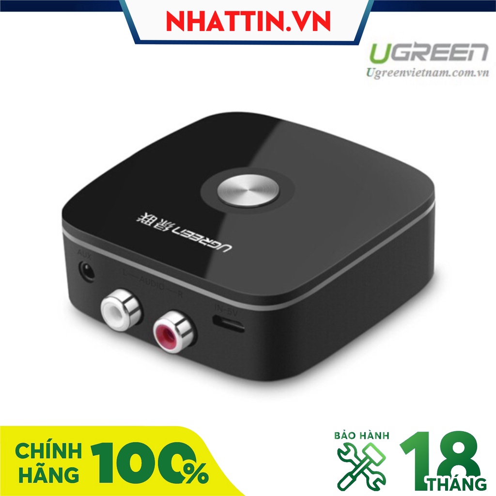 Thiết bị nhận Bluetooth 5.0 Music Receiver cho loa, amply chính hãng Ugreen 30445 - Phân Phối Chính Hãng