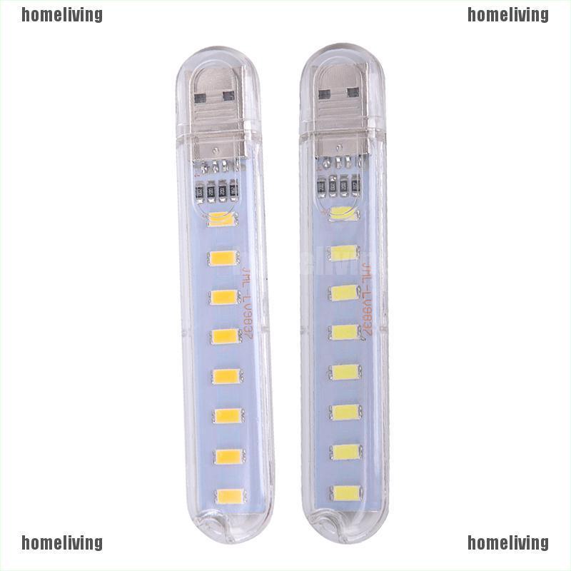 Đèn LED mini 5V 8 bóng cổng USB sạc điện thoại máy tính