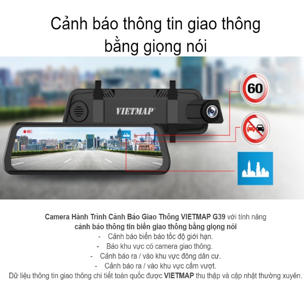 [Tặng Kèm Thẻ Nhớ 128Gb] Camera Hành Trình Vietmap G39 + [Thẻ nhớ 128Gb] | BigBuy360 - bigbuy360.vn