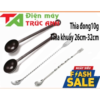 Thìa đong 10g - thìa khuấy inox 26cm - 32cm pha chế