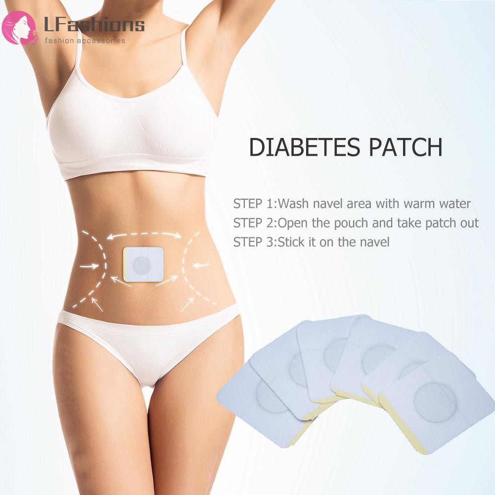 Lfashions♥ 6pcs/bag Diabetic Patch Diabetes Herbal Diabetes Cure Lower Blood Glucose