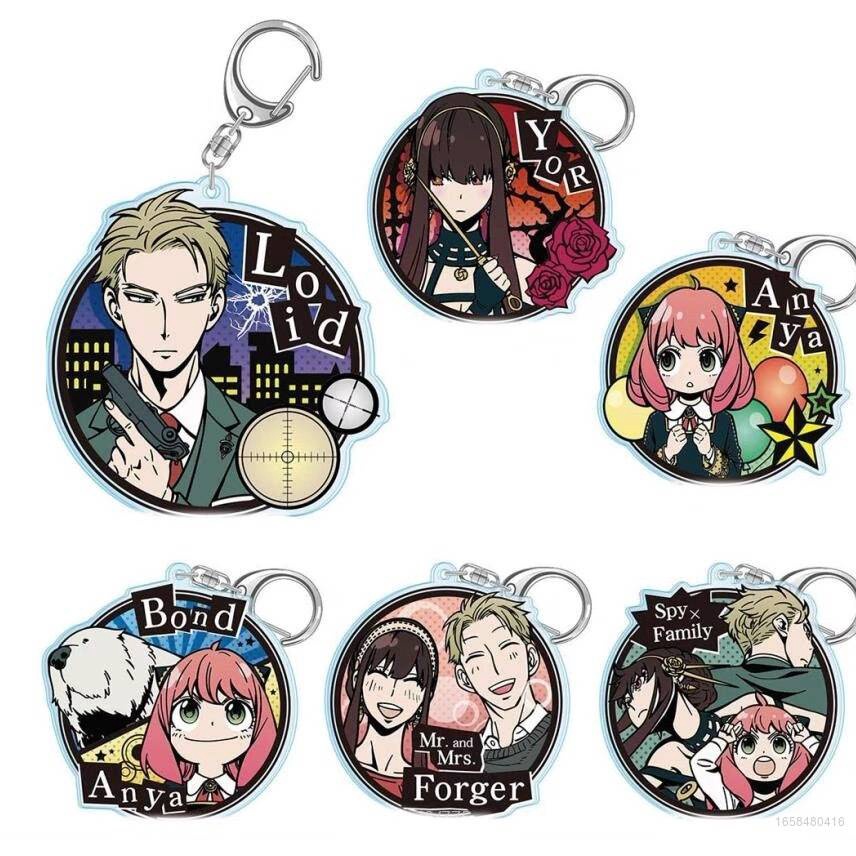 Yyds Móc Khóa Acrylic Hai Mặt Hình Anime SPY FAMILY Twilight Anya Yor Forger Dễ Thương Làm Quà Tặng