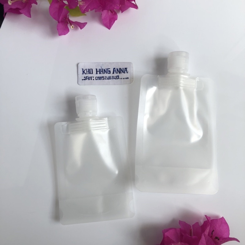 Túi nhựa Nắp nhôm vàng/ Bạc - Túi trong 30ml/ 50ml/ 100ml đựng Mĩ phẩm , chiết du lịch