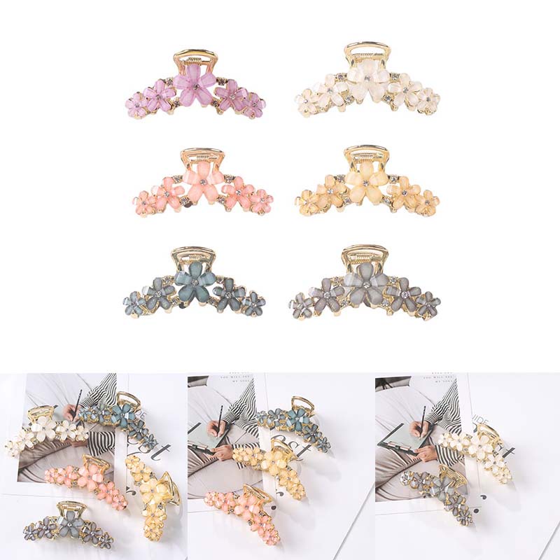 Kẹp Tóc Hình Hoa Bằng Kim Loại JP5