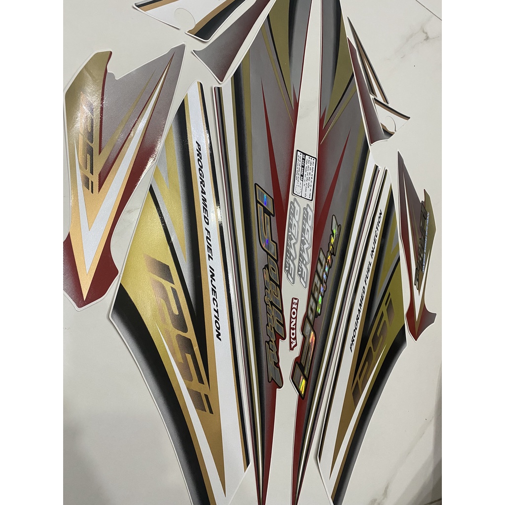 Nguyên bộ tem rời 3 lớp zin thái dán xe máy Honda Future Neo 125 Fi màu đỏ