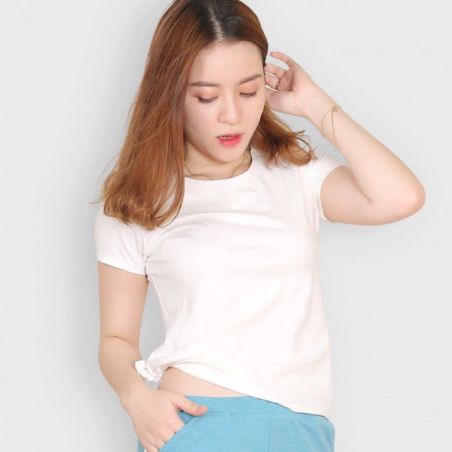 Áo thun nữ trắng-Phaokhoc