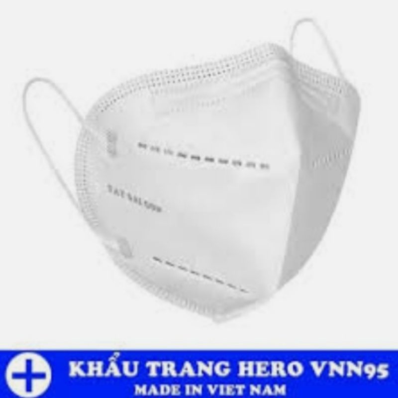[Hộp 5 Cái] - Khẩu Trang N95 - 3D - 5 Lớp - HERO VN N95 Đạt Tiêu Chuẩn FDA và Quatest 3 | BigBuy360 - bigbuy360.vn
