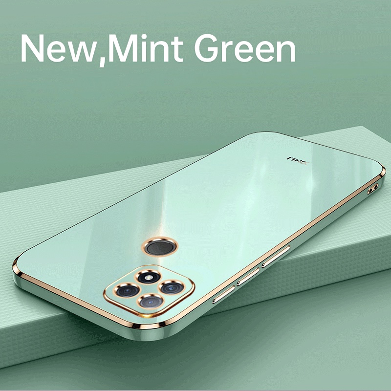 Ốp Điện Thoại TPU Mềm Mạ Điện 6D Cho OPPO Realme C25 C25S C12
