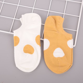 Vớ màu tương phản chấm bi (2 đôi) minigood