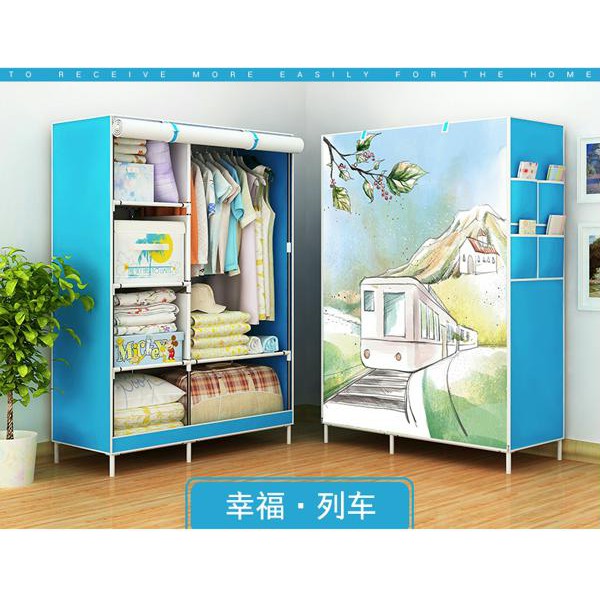Tủ Vải 2 Buồng 6 Ngăn (Hồng) (shop giaysaoviet)( giao màu ngẫu nhiên ) | BigBuy360 - bigbuy360.vn