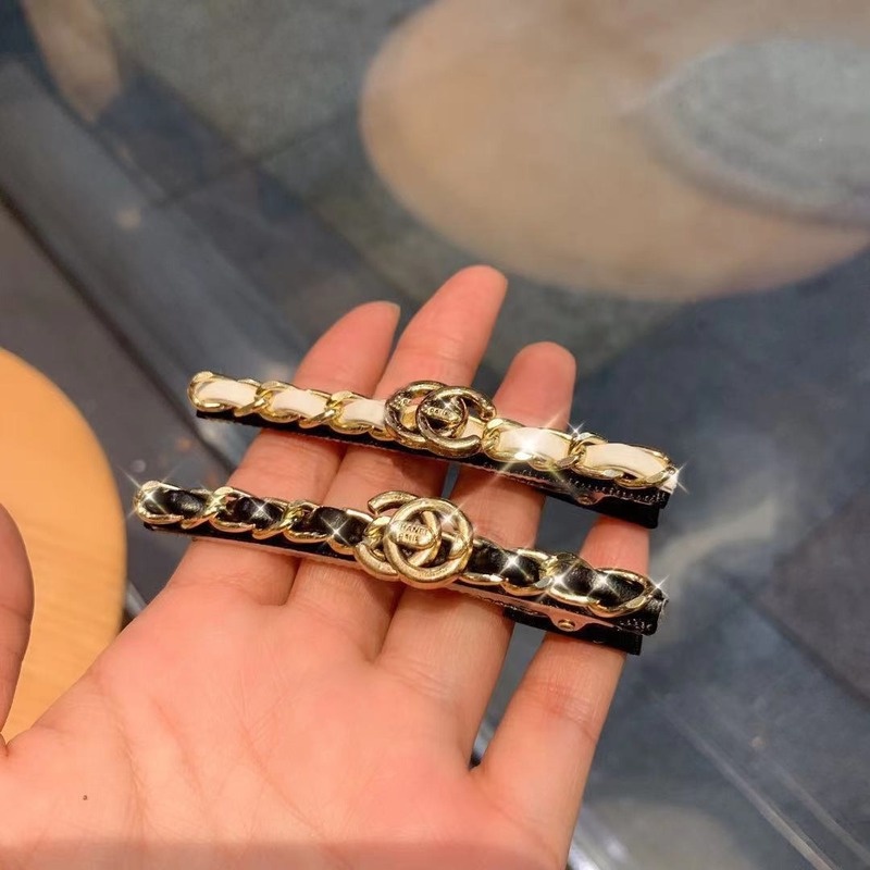 Kẹp Tóc Phối Dây Xích Hình Cá Mập Phong Cách Hàn Quốc Cổ Điển