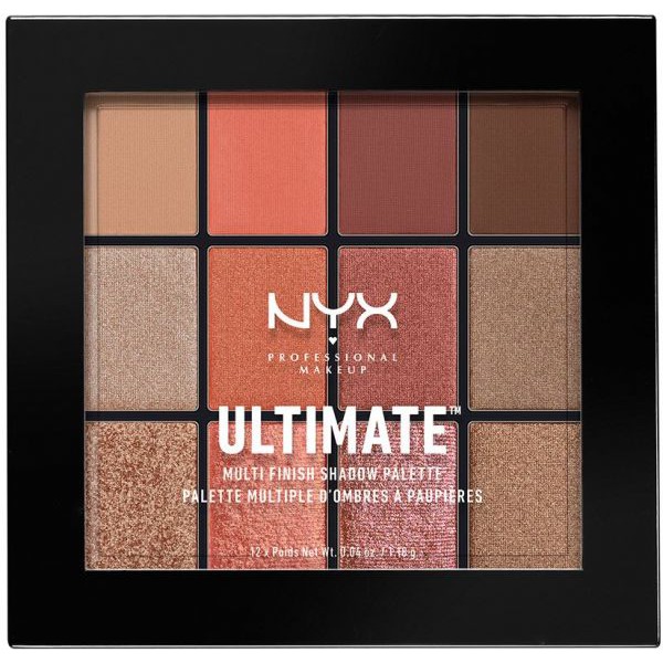 Phấn mắt NYX-Ultimate Multi Finish Shadow Palette - Warm Rust USP08
