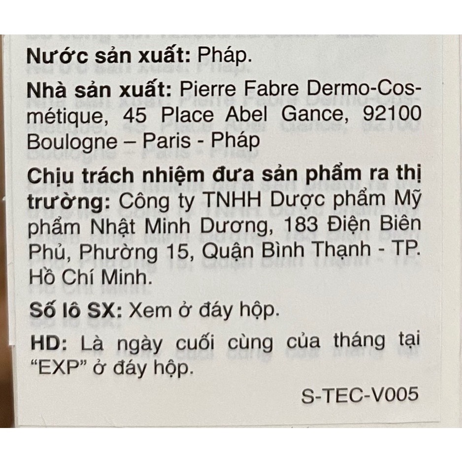 Kem chống nắng Avene mini 5ml