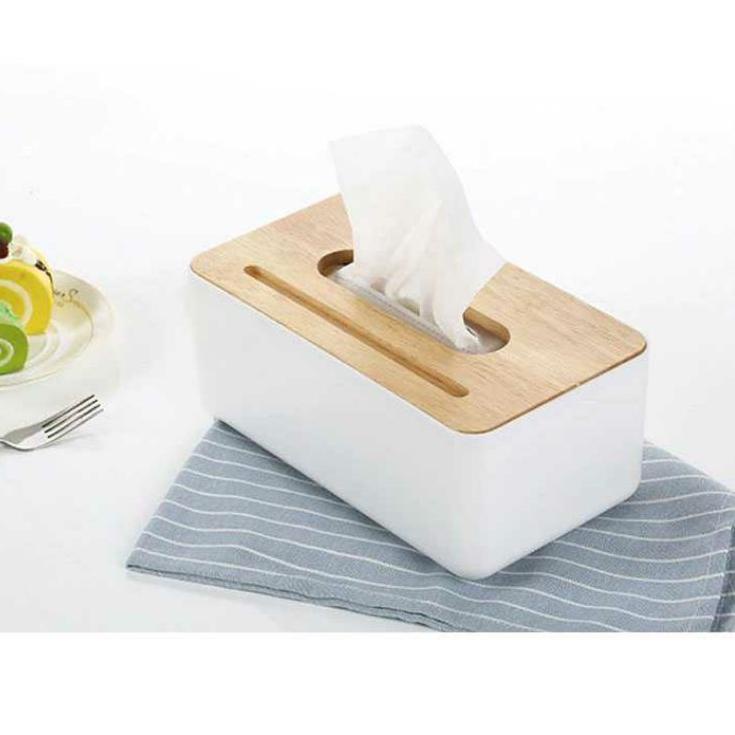 Hộp Gỗ Đựng Khăn Giấy/Điện Thoại Di Động Tiện Lợi