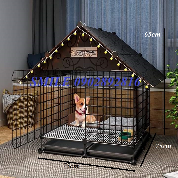[TẶNG KHAY VỆ SINH] COMBO CHUỒNG, LỒNG LƯỚI THÉP CHO CHÓ MÈO THÚ CƯNG ĐA NĂNG