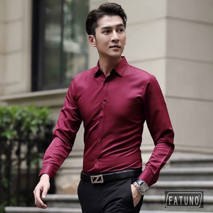 [Mã FAMAYMA2 giảm 10K đơn 50K] Sơ mi dài tay dáng Hàn Quốc màu hồng phấn | BigBuy360 - bigbuy360.vn