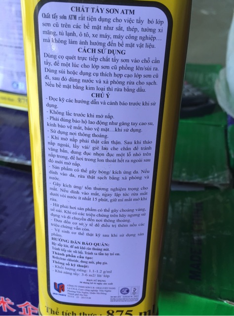 Chất tẩy sơn Atm