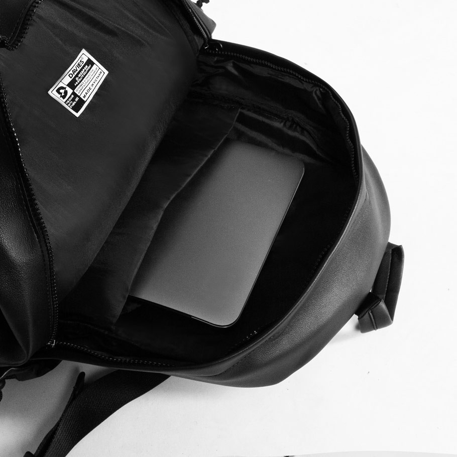 Balo đi học nam nữ màu đen Canvas Tactical Backpack local brand Davies