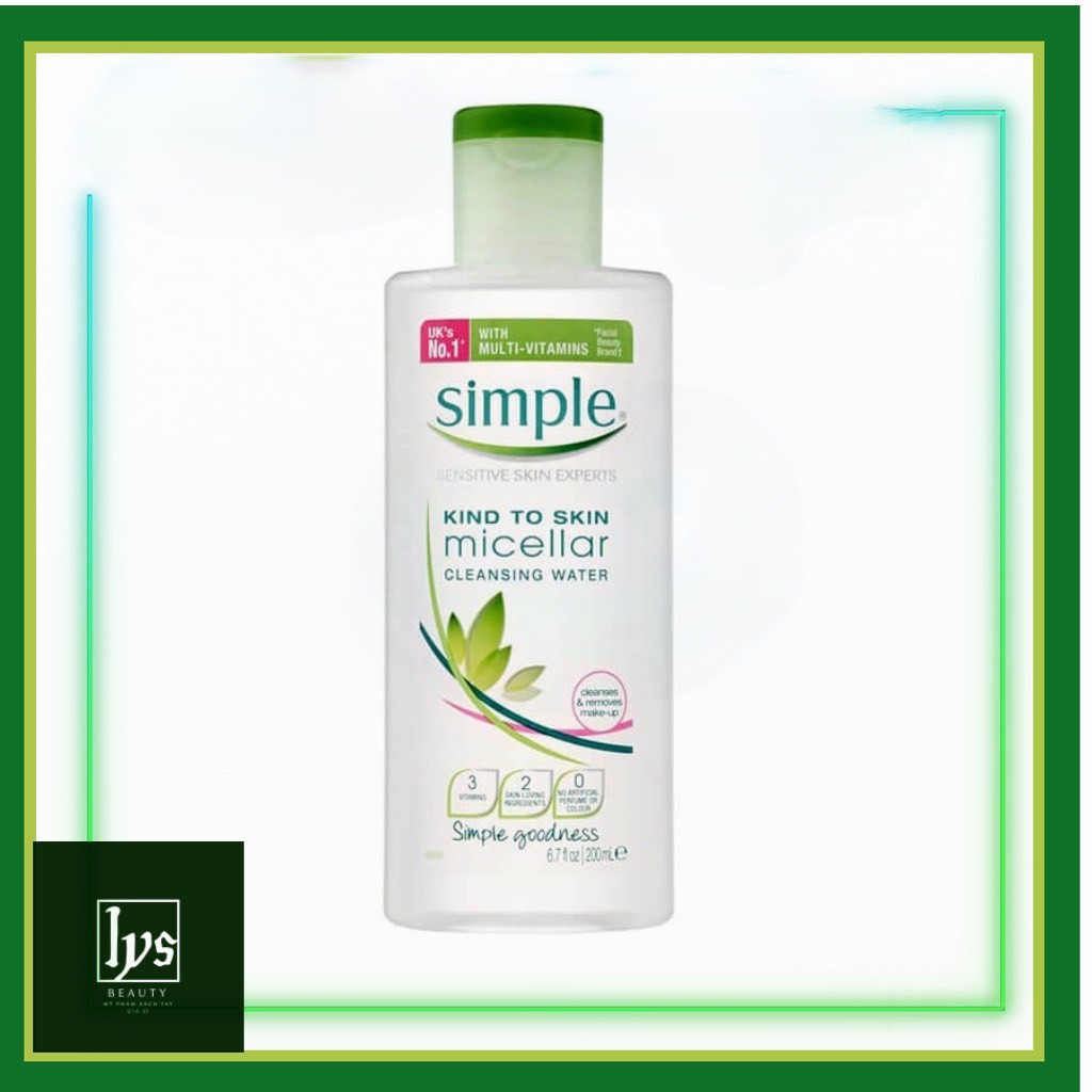 (SALE) NƯỚC TẨY TRANG SIMPLE 200ML