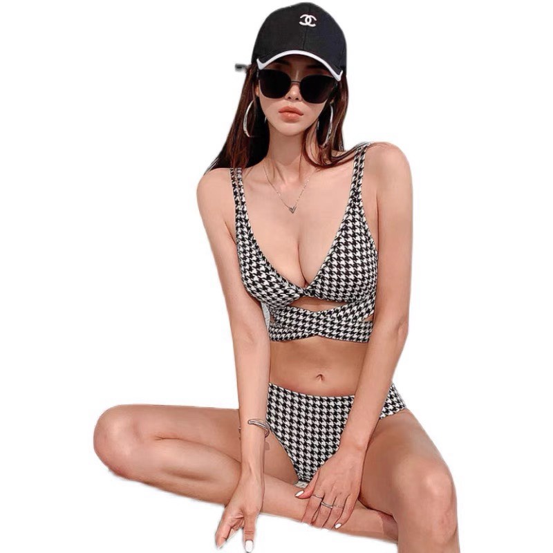 Bikini đi biển liền thân 1 mảnh hở lưng liền thân đồ bơi nữ sexy Hàn Quốc DK10T101