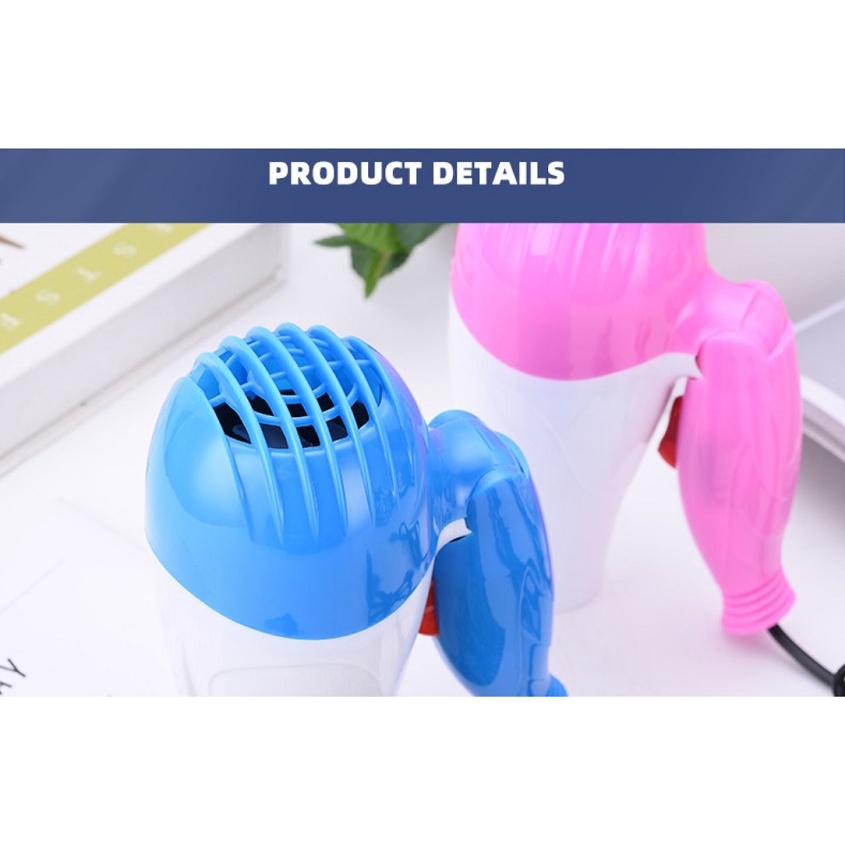 [ĐƯỢC CHỌN MÀU] Máy Sấy Tóc Mini Gấp Gọn Tiện Lợi Có 2 Chế Độ Thích Hợp Để Mang Đi Du Lịch Công Tác