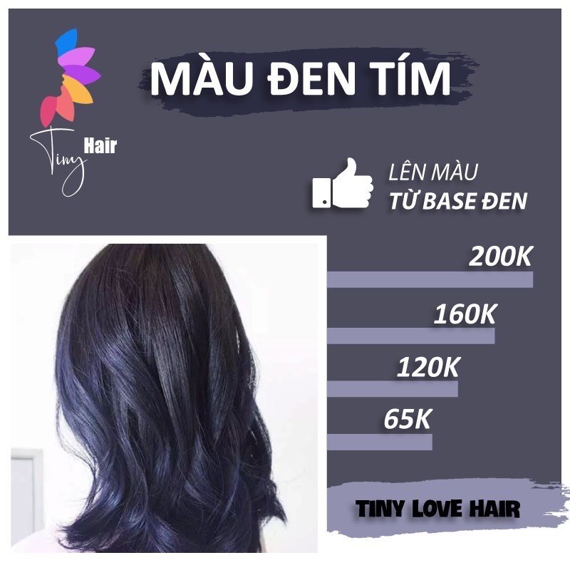 Thuốc nhuộm tóc màu ĐEN TÍM