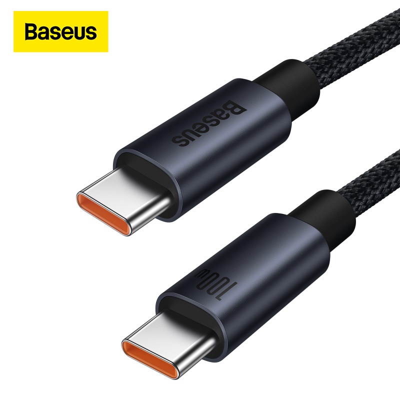 Dây Cáp Sạc Nhanh Baseus PD 100W USB-C Sang Type-C Cho Xiaomi Samsung MacBook iPad