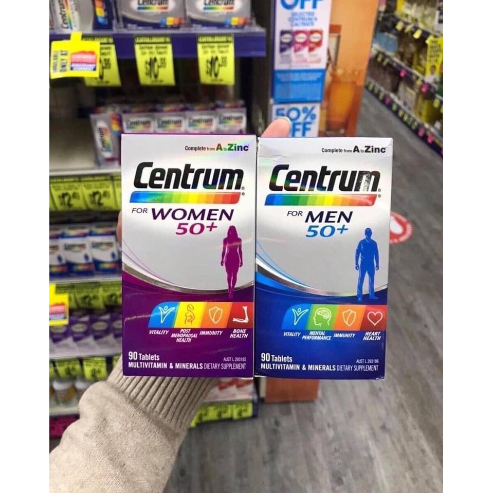 Vitamin tổng hợp Centrum Advance 50+ - Hàng Úc đủ bill