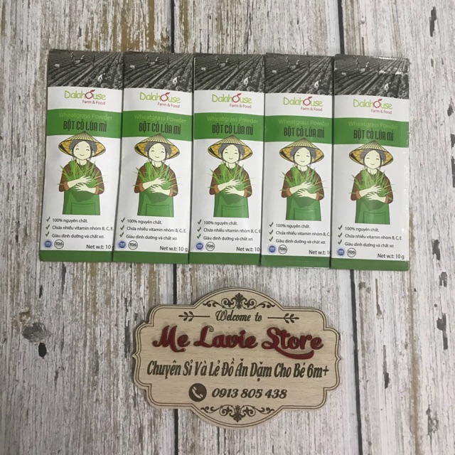Bột cỏ lúa mỳ sấy lạnh Dalahouse gói 10g