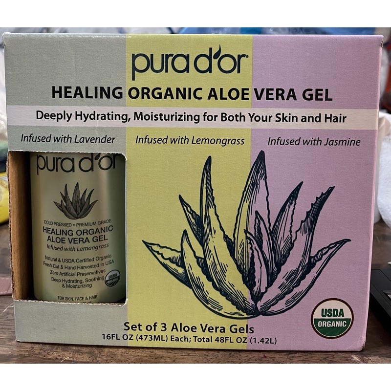 Gel lô hội hữu cơ Pura D'Or hàng nhập Mỹ