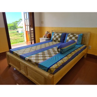 Bộ drap 4 món cotton Thắng Lợi chuẩn logo-full size