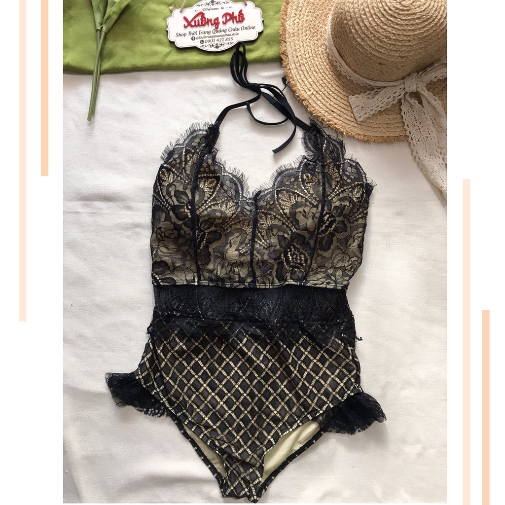 [Hàng Nhập] Bikini Ren Vải Dày Dặn, Kín Đáo, Liền Thân #836-2