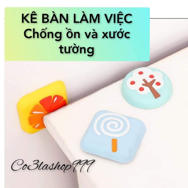 Miếng đệm silicone chặn cửa, tủ, bàn ghế chống ồn,chống trầy xước (1CÁI), dán trên gạch men