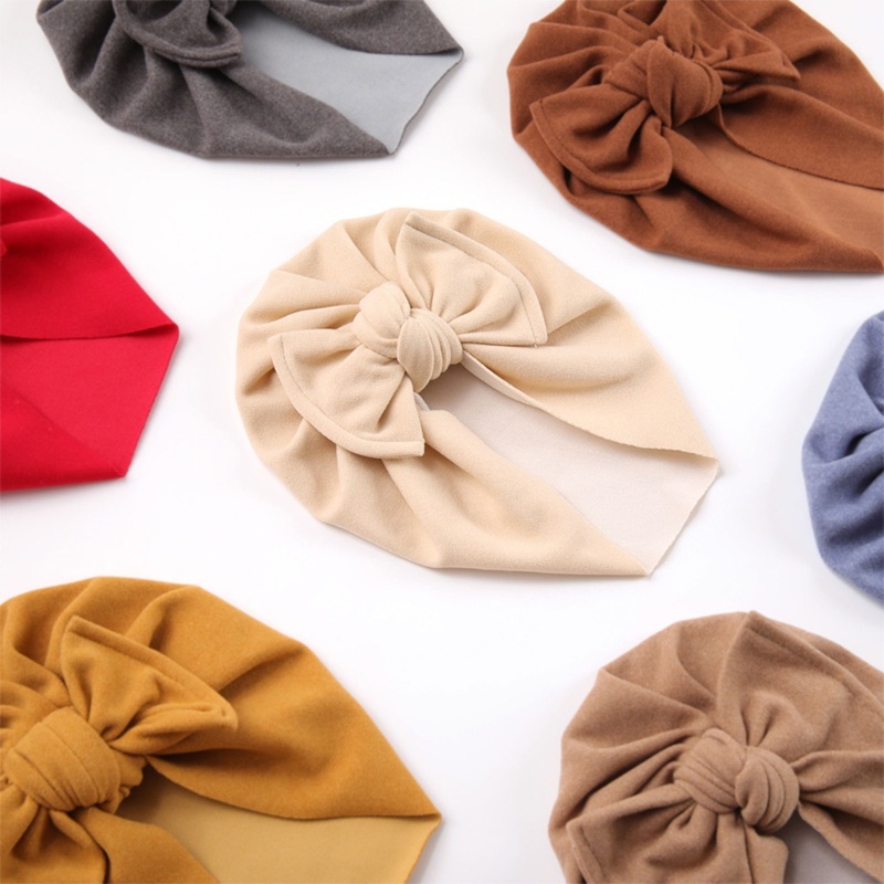 Mũ Beanie Cotton Thoáng Khí Giữ Ấm Cho Bé Gái Sơ Sinh