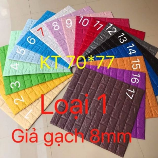 XỐP DÁN TƯỜNG 3D GIẢ GẠCH