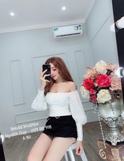 Áo cúp ngực tay bồng : 250k