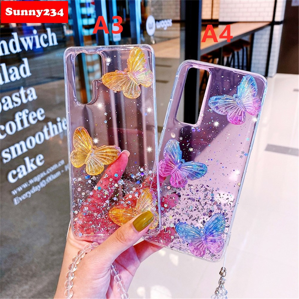 Ốp Lưng Mềm Trong Suốt Có Dây Đeo Cho Samsung S10 S8 S9 Plus Note 10 Lite Pro 8 9 A8 2018
