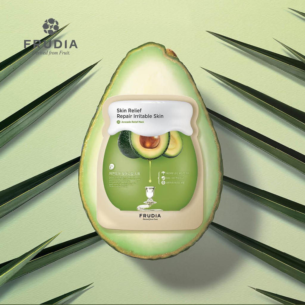 Mặt Nạ Frudia Avocado Relief Mask Hỗ Trợ Da Chiết Xuất Trái Bơ 27ml