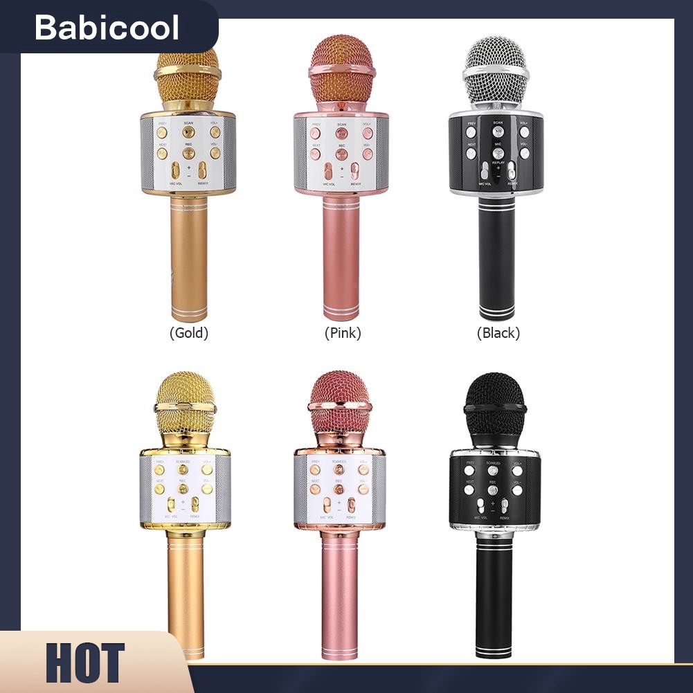 [B-cool]Không dây Bluetooth Karaoke Micro không dây KTV Mini Loa di động