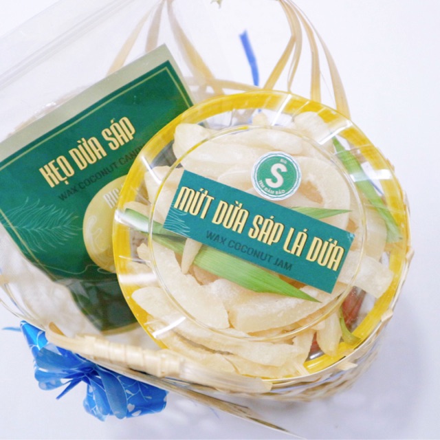 Combo Kẹo Dừa Sáp 250gram và Mứt Dừa Sáp 150gram | BigBuy360 - bigbuy360.vn