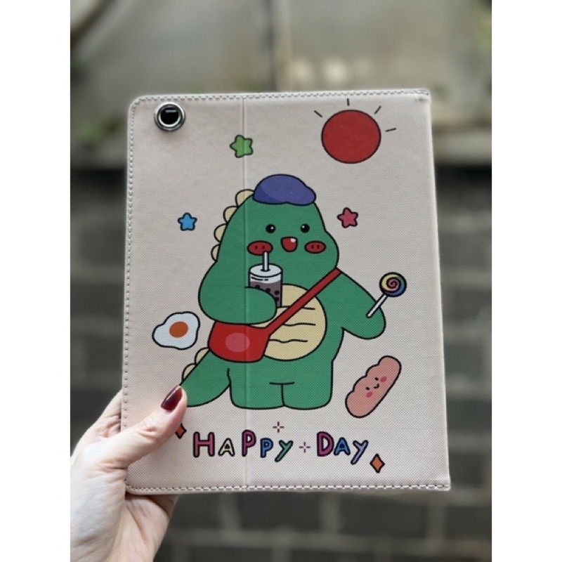 BAO DA MÁY TÍNH BẢNG KUTE KHỦNG LONG HOẠT HÌNH CHO IPAD 2 3 4 MINI 1 2 3 4 5 CUTE