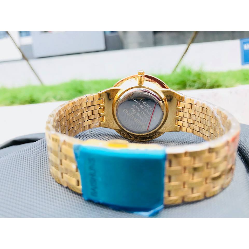 [SIÊU GIẢM GIÁ] Đồng Hồ Nam Baishuns B1 Khung Thép Mạ Vàng Không Gỉ, Chống Nước Chống Xước Hiệu Quả | BigBuy360 - bigbuy360.vn