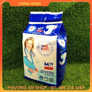 Tã - Bỉm người lớn Well Soon - Bỉm người già dạng dán - Size M 10 miếng