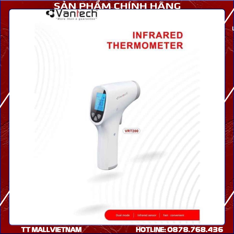 GIÁ TỐT NHẤT-Nhiệt kế Máy đo nhiệt độ cơ thể cầm tay Vantech VRT200